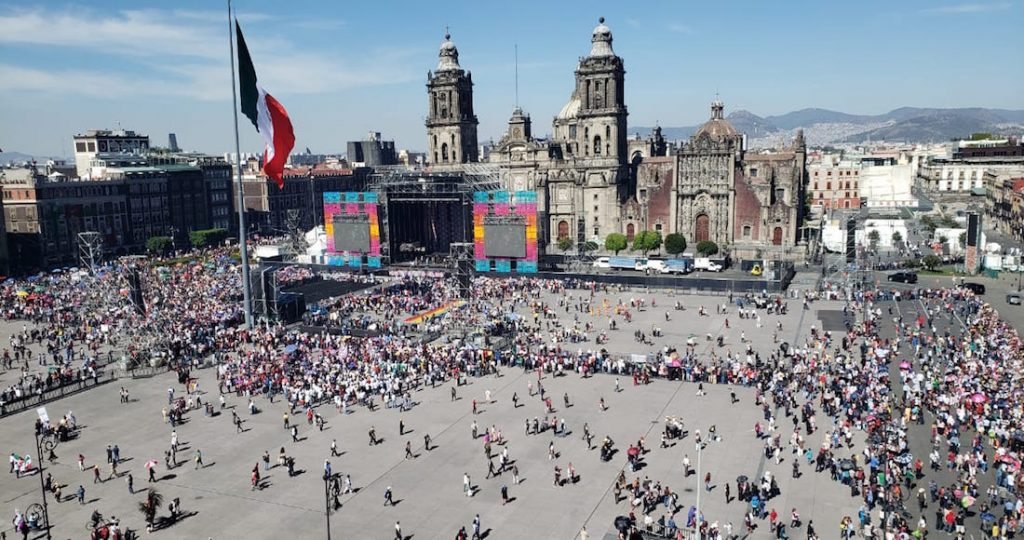 AMLOFest en el Zócalo. Foto: SinEmbargo