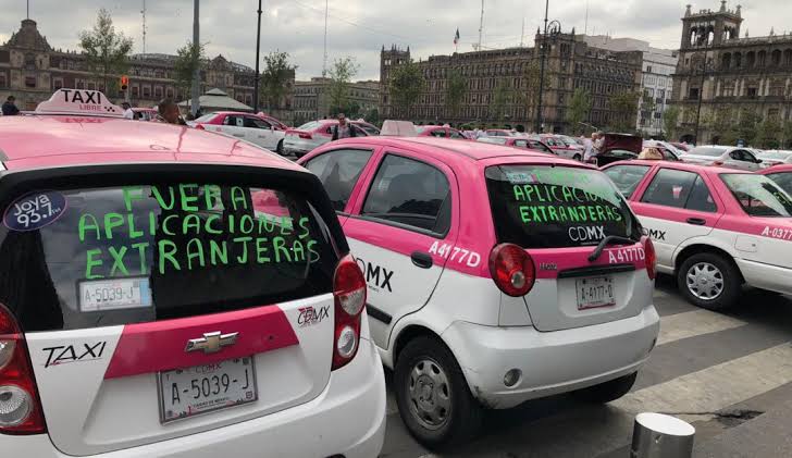 Marcha de taxistas 21 de octubre