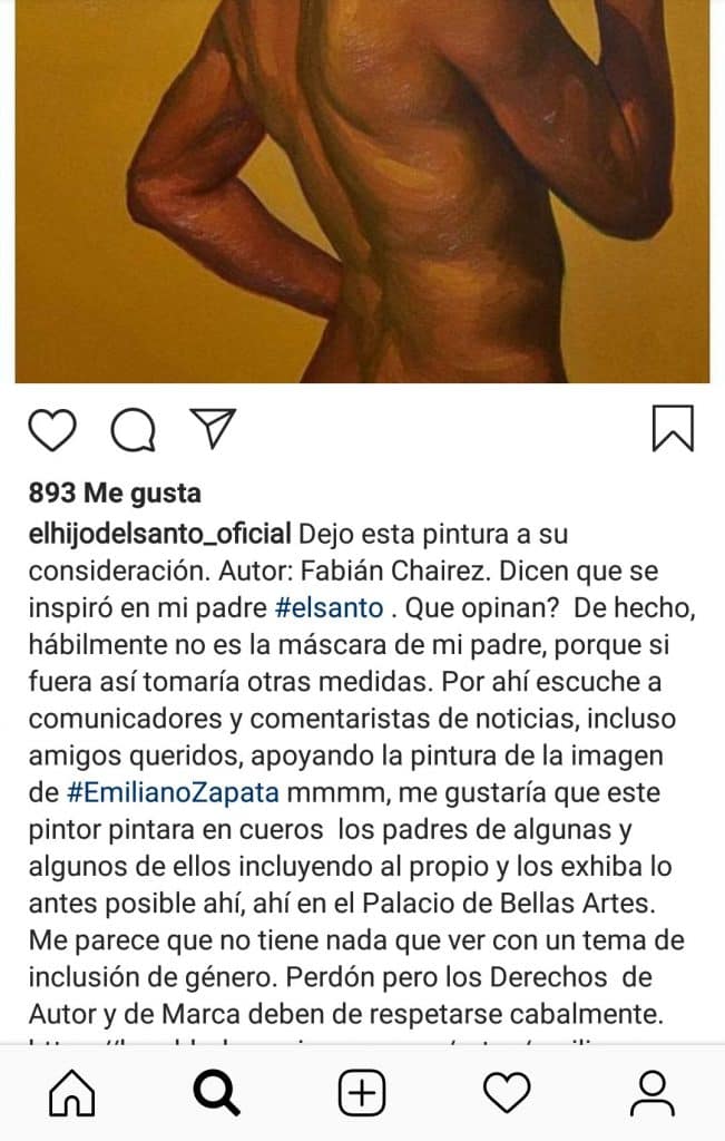 Fabián Cháirez y el hijo del santo