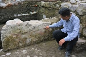 temazcal prehispánico en inmediaciones de La Merced