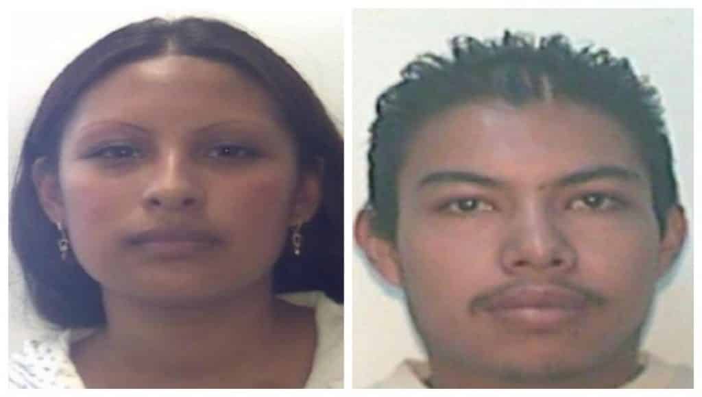 Fotos de Giovana y Mario presuntos asesinos de Fátima