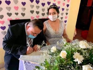 Boda civil en tiempos de coronavirus