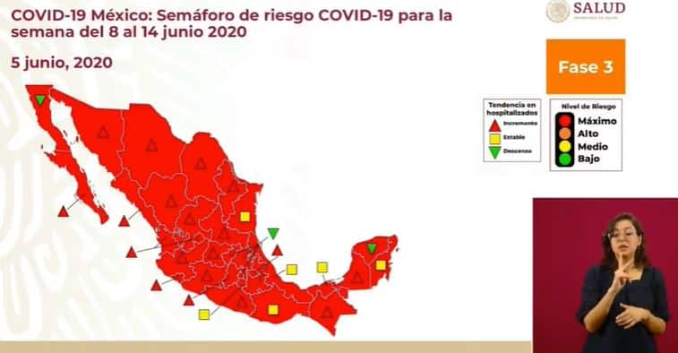 Semáforo de COVID-19 para la semana del 8 al 14 de junio