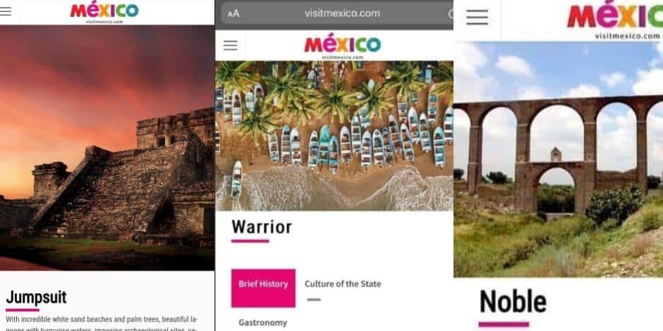 errores de traducción en VisitMexico