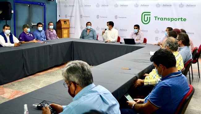 transporte público durante boton de emergencia jalisco