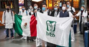 Personal médico del IMSS llega a CDMX