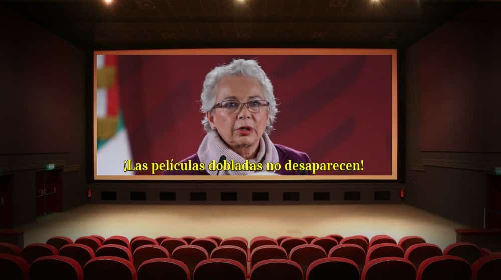 NO desaparecerán las películas dobladas