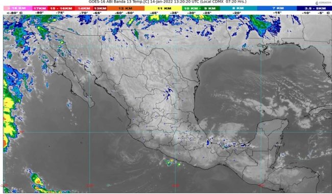 Clima 25 enero 2022