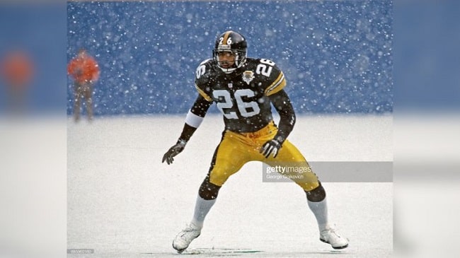 Defensive back Rod Woodson of the Pittsburgh Steelers smiles while News  Photo - Getty Images