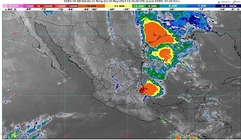 Se prevén lluvias puntuales fuertes en el centro, sur y sureste del país,  incluída la Península de Yucatán, además de posibilidad de torbellinos o  tornados en el noreste de México - News