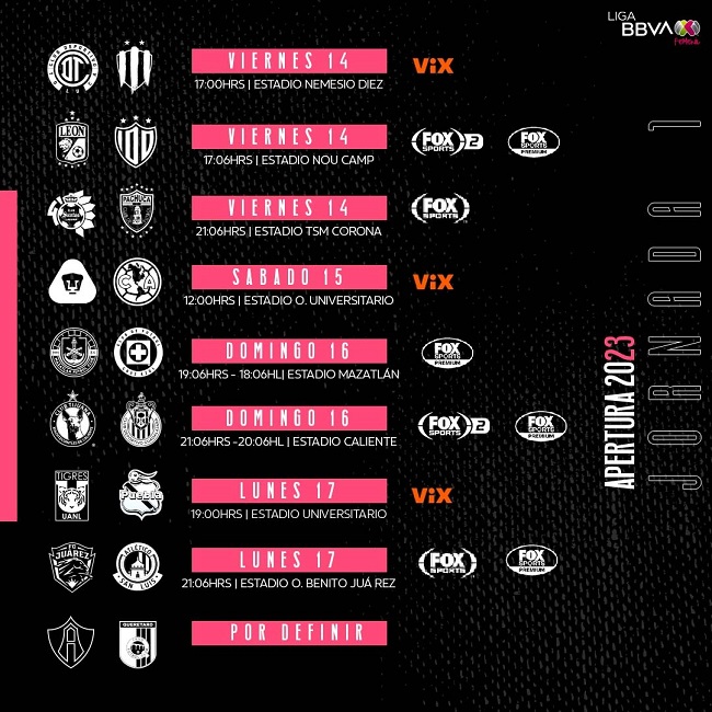 Cuándo inicia el torneo Apertura 2023 de la Liga MX?