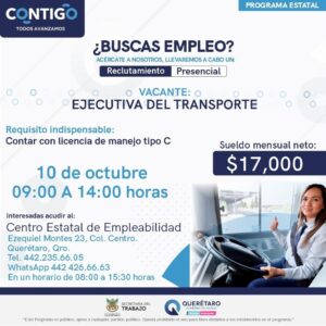 ST promueve vacantes para ejecutivas de transporte púbico