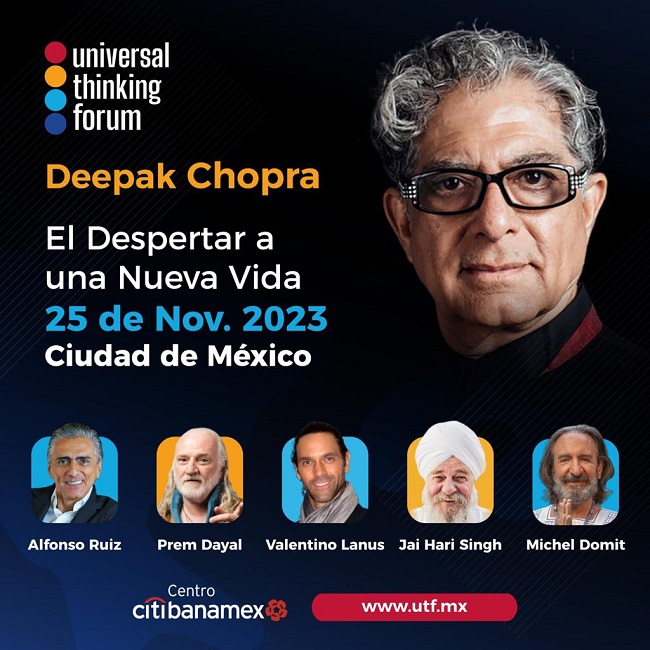 Busca Deepak Chopra revolucionar espiritualidad y salud en México