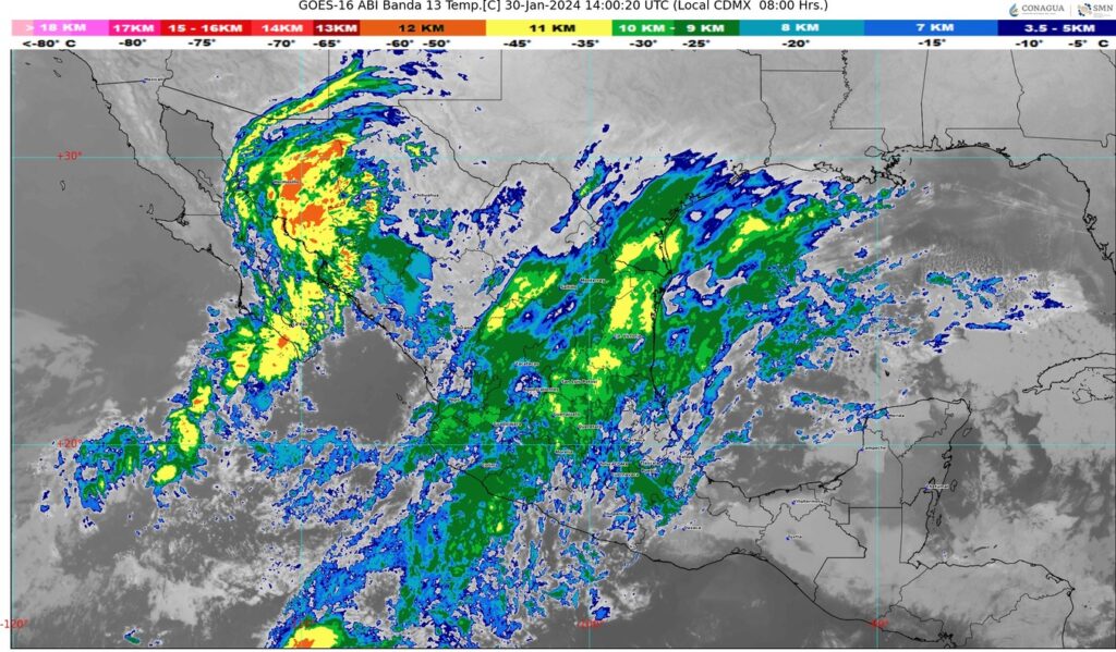 Clima para hoy 30 de enero del 2024