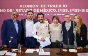 Zoé Robledo y Delfina Gómez analizan proyecto de federalización del Estado de México al modelo IMSS-Bienestar