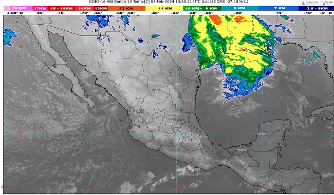 Clima para hoy 2 de febrero del 2024