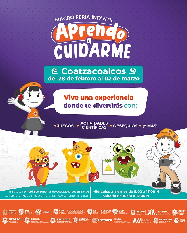 9° Macro Feria Infantil “Aprendo a cuidarme” en Coatzacoalcos