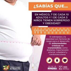 Salud Sonora llama a prevenir el sobrepeso y la obesidad