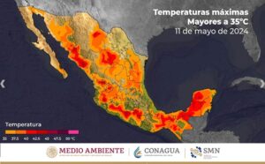 Clima para hoy sábado 11 de mayo de 2024